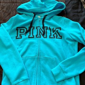 Blue zipper hoodie